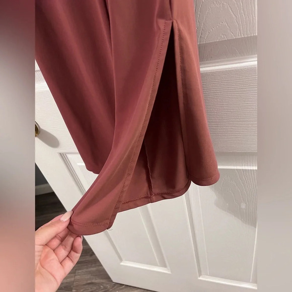 Zara Wine Red Wide Leg Gaucho Pants Size Small - Picture 3 of 5